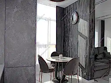 Дизайн в серых тонах. Шторы в интерьере