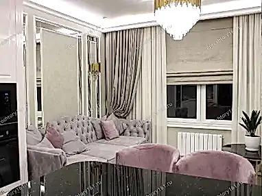 Шторы для гостиной в стиле luxury