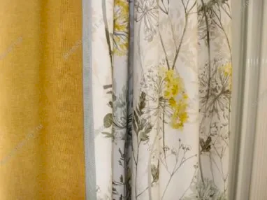 Шторы из двух видов ткани